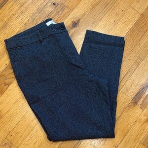 LOFT Curvy “The Skinny” Heathered Grey Pants- size 12